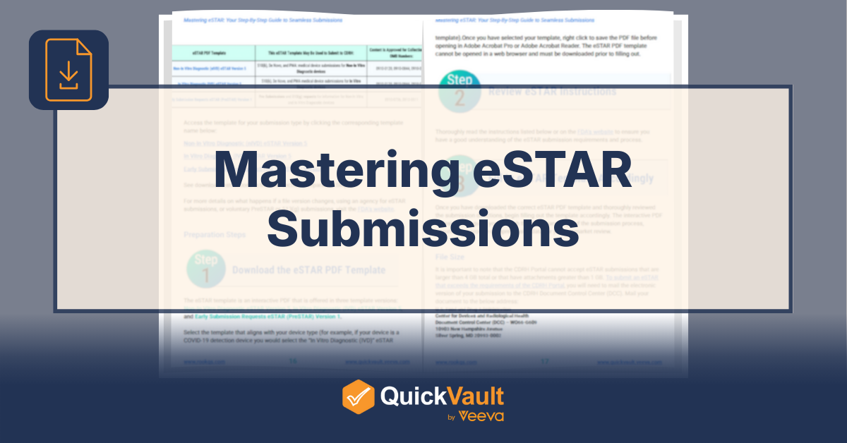 Mastering eSTAR Submissions - eBook download