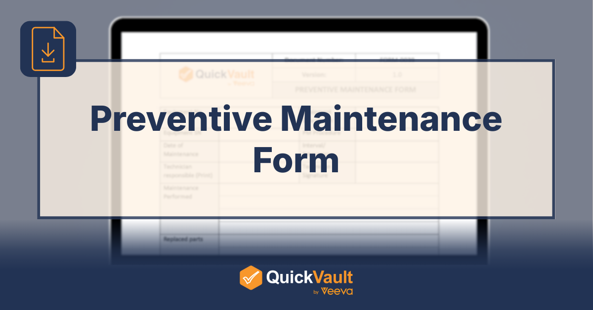 Preventive Maintenance Form - download