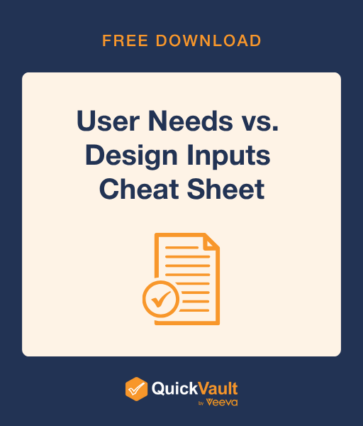 User Needs vs. Design Inputs: Cheat Sheet for MedTech Teams cover image